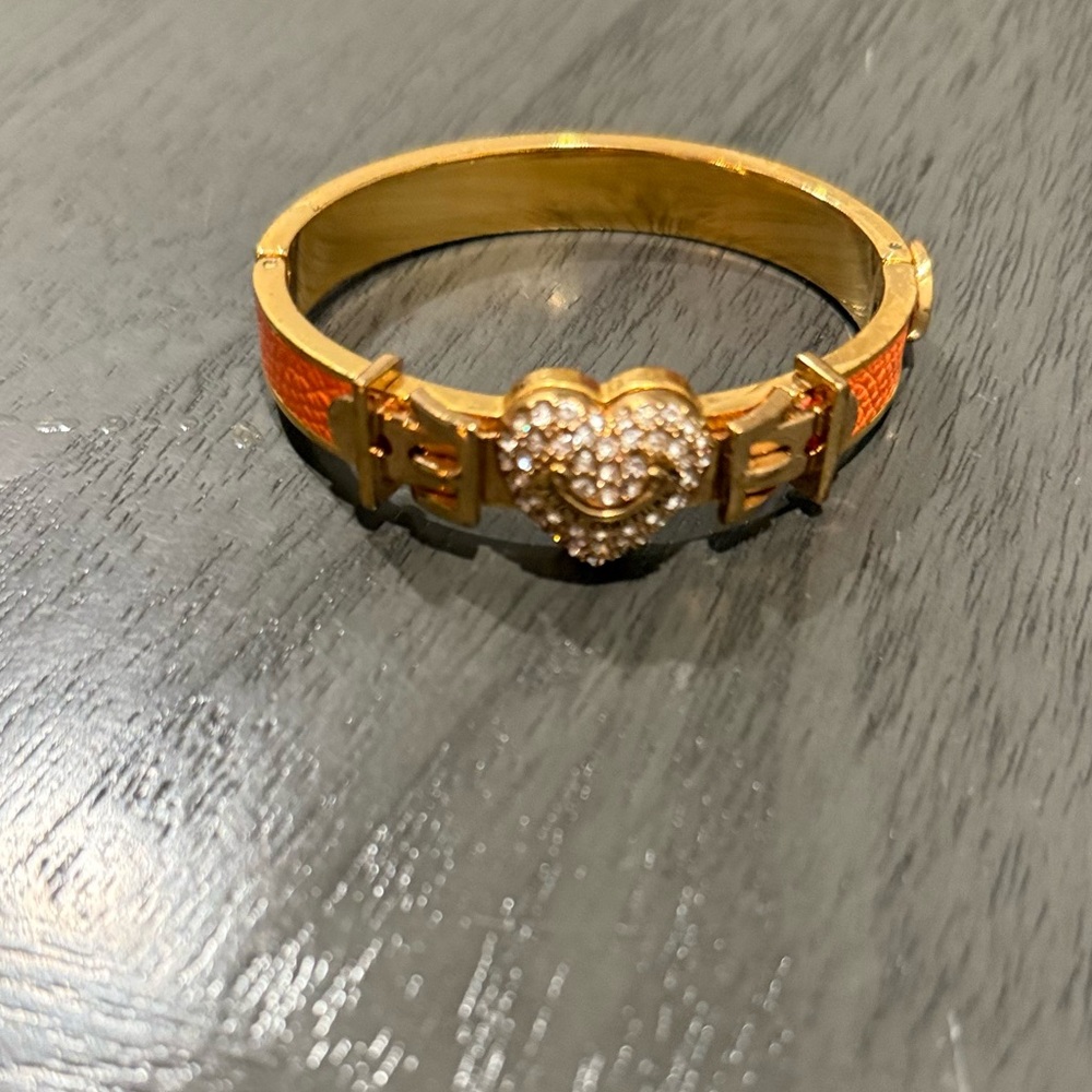 Orange heart Juicy Couture bracelet
